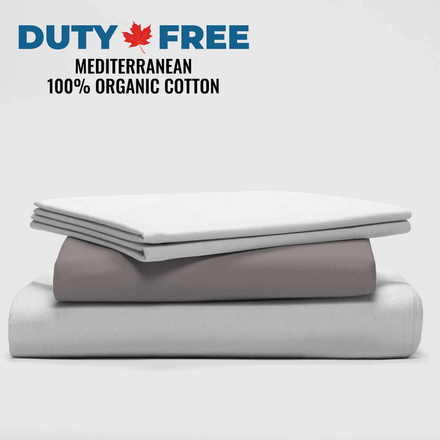 OVERSTOCK WHITESALE Percale Deluxe Sheet Set (Grey/White)