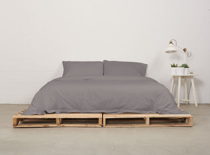 duvet cover | storm grey | pallet bed | bedface